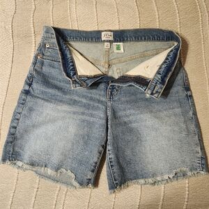 J.Crew Denim / 7' Inseam Cutoff Shorts / Faded Wash + Distressed / 29" Waist